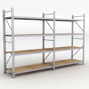 Lagerregal 2 Felder mit 4 Böden