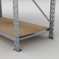 Lagerregal 2 Felder mit 4 Böden