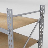 Lagerregal 2 Felder mit 5 Böden