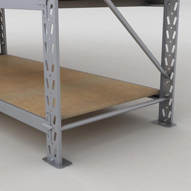 Lagerregal 2 Felder mit 5 Böden