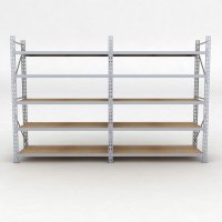 Lagerregal 2 Felder mit 5 Böden