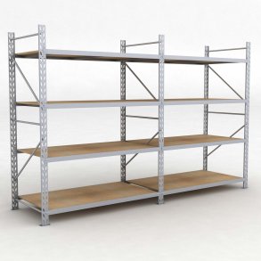 Lagerregal 2 Felder mit 4 Böden