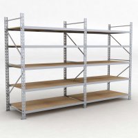 Lagerregal 2 Felder mit 5 Böden
