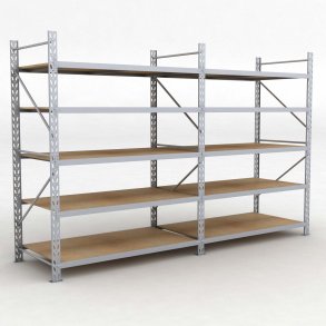 Lagerregal 2 Felder mit 5 Böden