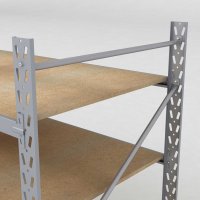 Lagerregal 2 Felder mit 5 Böden