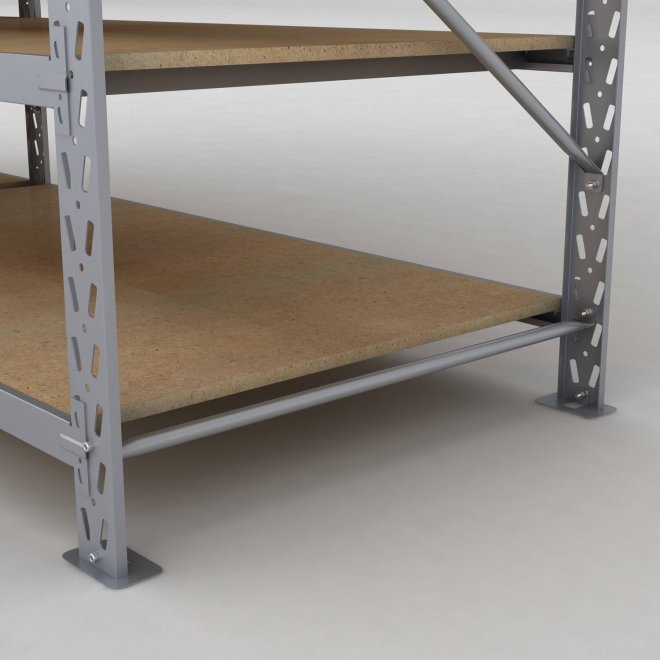 Lagerregal 2 Felder mit 6 Böden