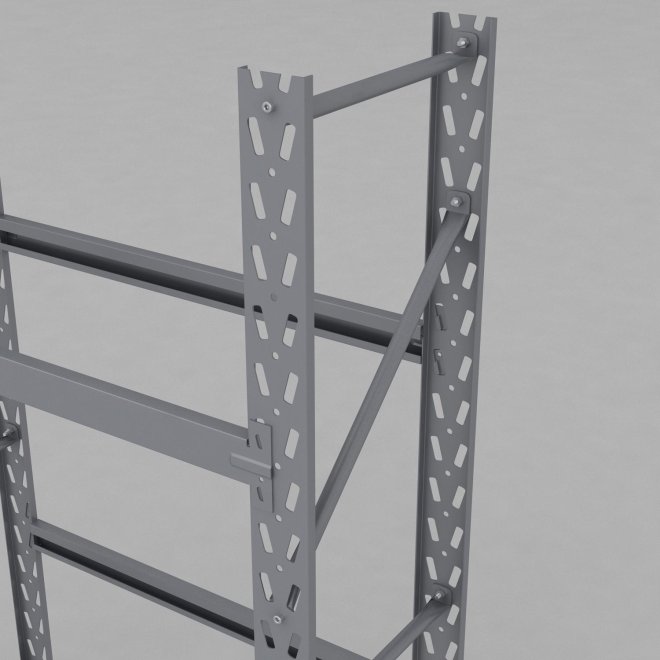 Däckställ 1 fack med 2 bärlag (8 däck)