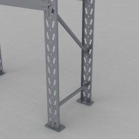 Däckställ 1 fack med 2 bärlag (8 däck)