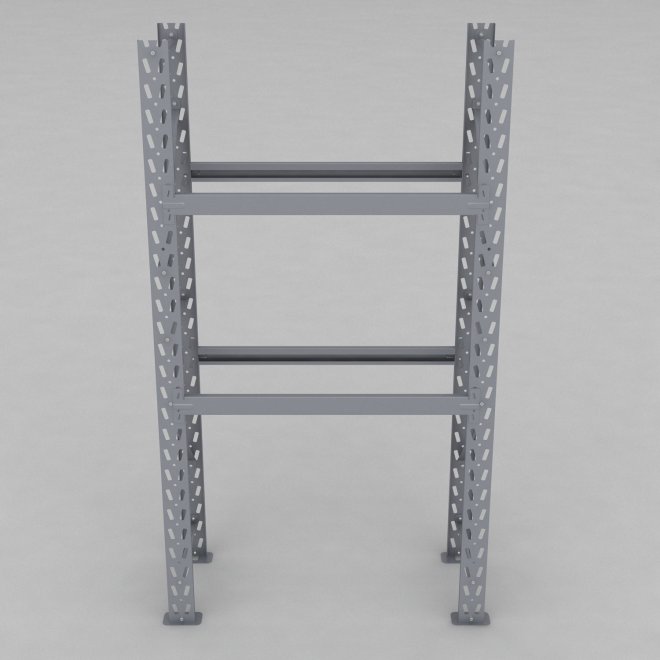 Däckställ 1 fack med 2 bärlag (8 däck)