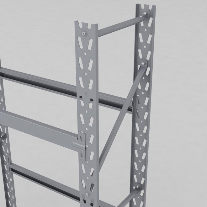 Däckställ 1 fack med 3 bärlag (12 däck)