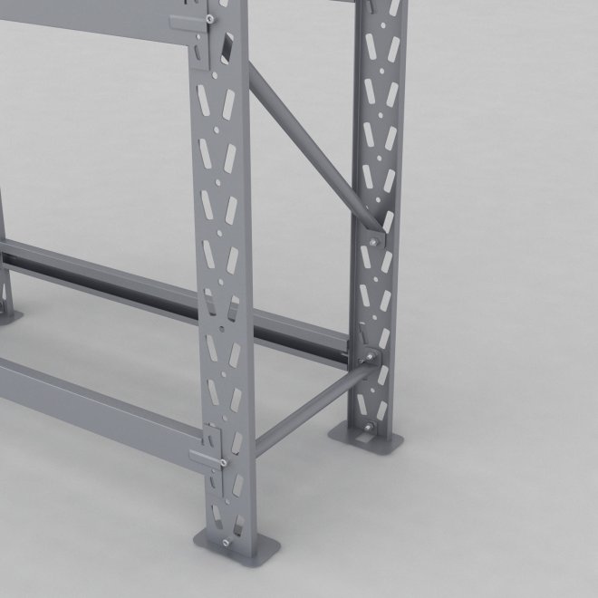 Däckställ 1 fack med 3 bärlag (12 däck)