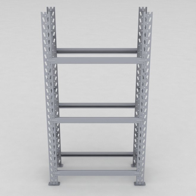 Däckställ 1 fack med 3 bärlag (12 däck)