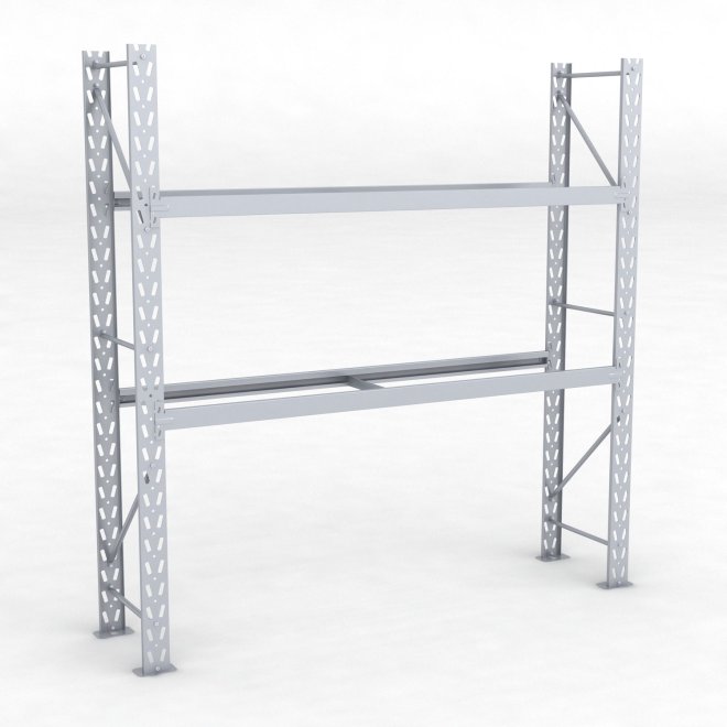 Däckställ 1 fack med 2 bärlag (18 däck)