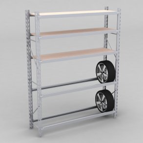 Kombidäcksställ 1 fack med 5 stödlager och spnskiva