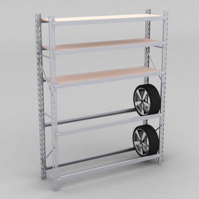 Kombidäcksställ 1 fack med 5 stödlager och spnskiva