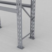 Däckställ 1 fack med 3 bärlag (12 däck)