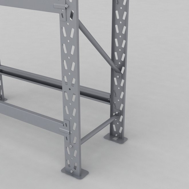 Däckställ 1 fack med 4 bärlag (16 däck)