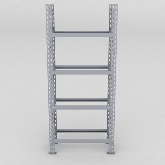 Däckställ 1 fack med 4 bärlag (16 däck)