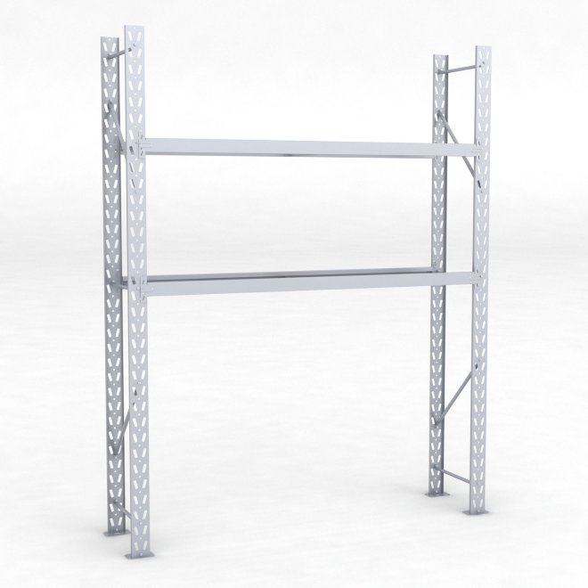 Däckställ 1 fack med 2 bärlag (18 däck)