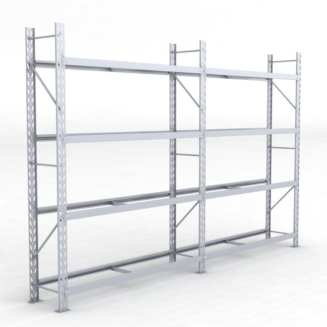 Däckställ 2 fack med 4 bärlag (72 däck)