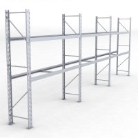 Däckställ 3 fack med 2 bärlag (54 däck)