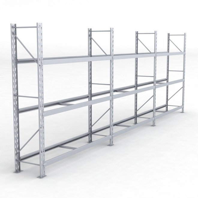 Däckställ 3 fack med 3 bärlag (81 däck)