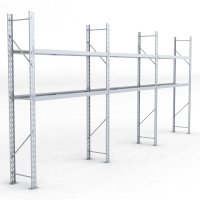 Däckställ 3 fack med 2 bärlag (54 däck)