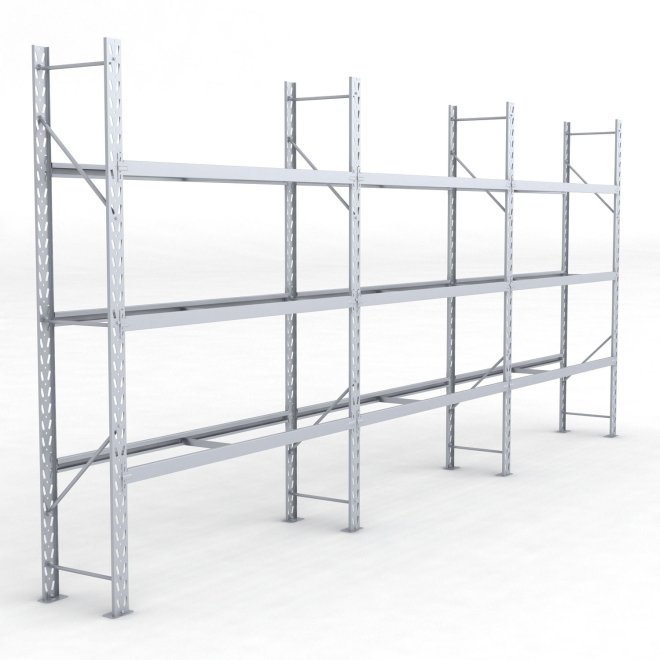 Däckställ 3 fack med 3 bärlag (81 däck)