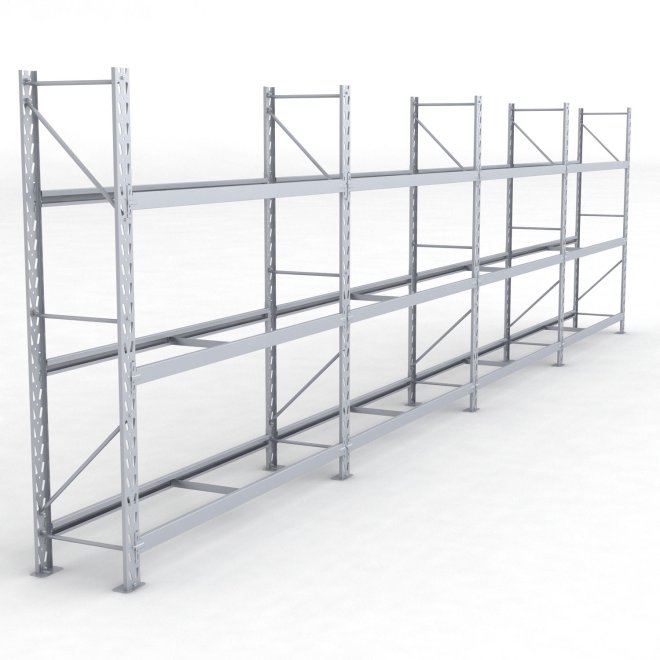 Däckställ 4 fack med 3 bärlag (108 däck)