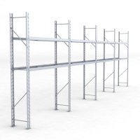 Däckställ 4 fack med 2 bärlag (72 däck)