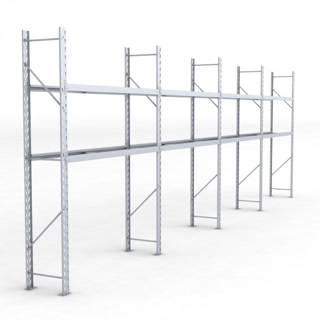 Däckställ 4 fack med 2 bärlag (72 däck)