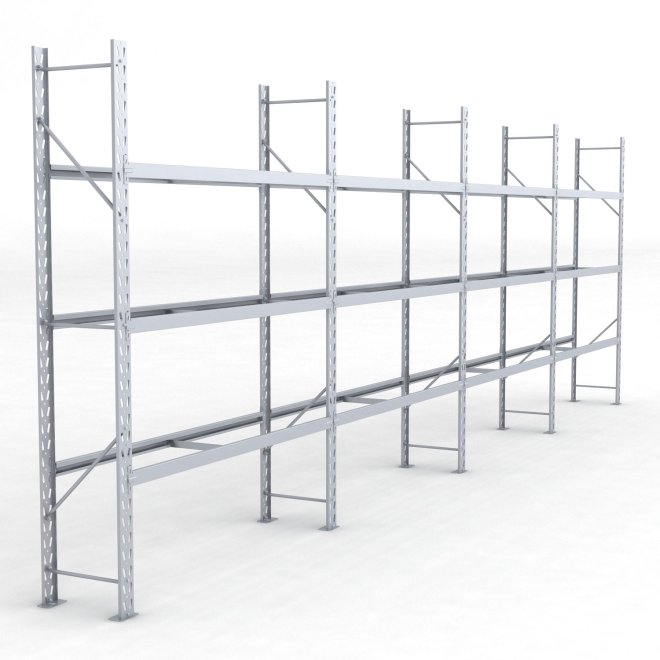 Däckställ 4 fack med 3 bärlag (108 däck)