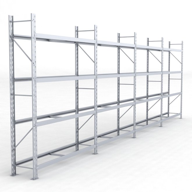 Däckställ 4 fack med 4 bärlag (144 däck)