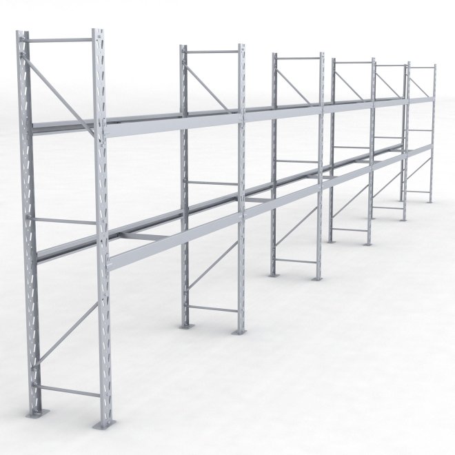 Däckställ 5 fack med 2 bärlag (90 däck)