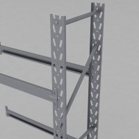 Däckställ tillbygnadsdel med 2 bärlag (8 däck)