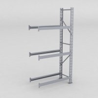 Däckställ tillbygnadsdel med 3 bärlag (12 däck)