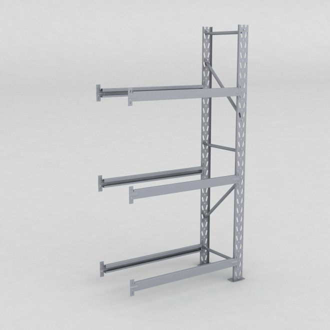 Däckställ tillbygnadsdel med 3 bärlag (12 däck)