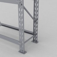 Däckställ tillbygnadsdel med 3 bärlag (12 däck)