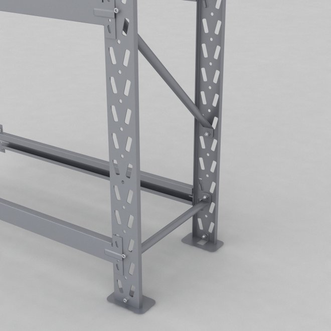 Däckställ tillbygnadsdel med 3 bärlag (12 däck)