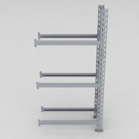 Däckställ tillbygnadsdel med 3 bärlag (12 däck)