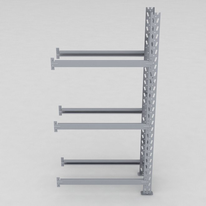 Däckställ tillbygnadsdel med 3 bärlag (12 däck)