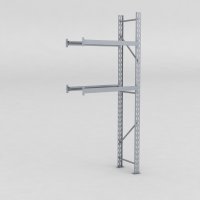 Däckställ tillbygnadsdel med 2 bärlag (8 däck)