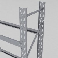 Däckställ tillbygnadsdel med 2 bärlag (8 däck)