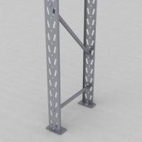 Däckställ tillbygnadsdel med 2 bärlag (8 däck)