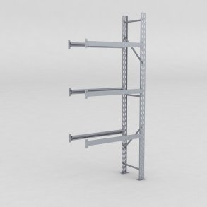 Däckställ tillbygnadsdel med 3 bärlag (12 däck)