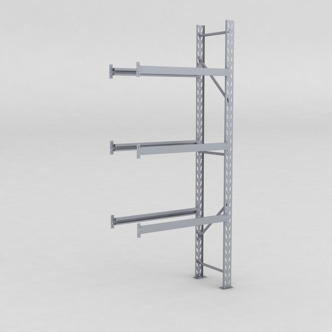 Däckställ tillbygnadsdel med 3 bärlag (12 däck)