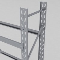 Däckställ tillbygnadsdel med 3 bärlag (12 däck)