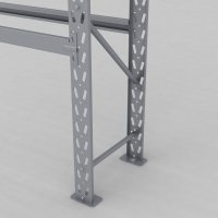 Däckställ tillbygnadsdel med 3 bärlag (12 däck)