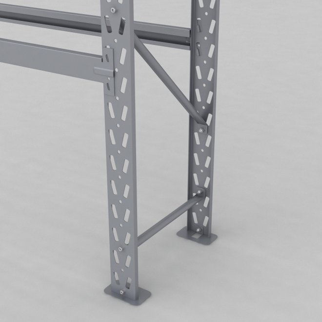 Däckställ tillbygnadsdel med 3 bärlag (12 däck)