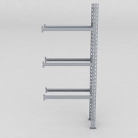 Däckställ tillbygnadsdel med 3 bärlag (12 däck)